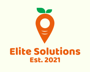 Location - Carrot Pin Location logo design