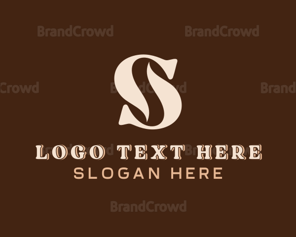 Coffee Bean Espresso Letter S Logo