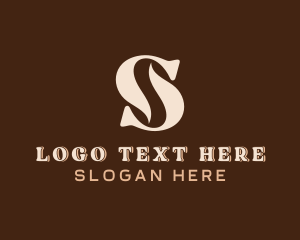 Hot Coffee - Coffee Bean Espresso Letter S logo design