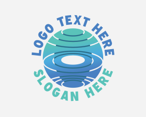 Modern - Gradient Marketing Globe logo design
