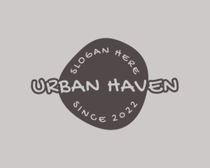 Brown Funky Urban logo design