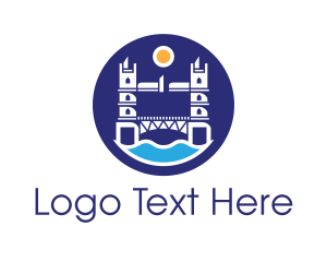 Uk - London Bridge Badge logo design