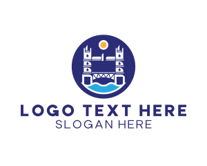 Skyway - London Bridge Badge logo design