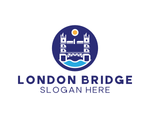 London - London Bridge Badge logo design