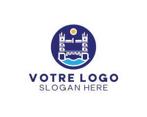 Badge - London Bridge Badge logo design