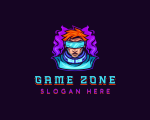 Cyberpunk Vape Gaming logo design