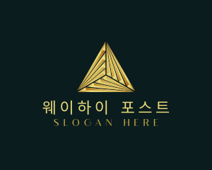 Elegant Luxe Pyramid logo design