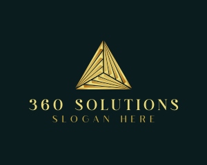 Elegant Luxe Pyramid logo design