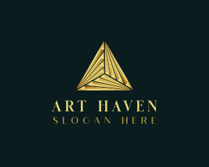 Elegant Luxe Pyramid logo design