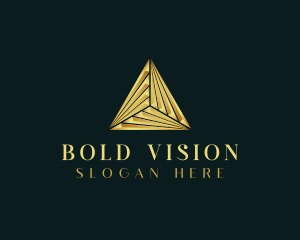 Elegant Luxe Pyramid logo design