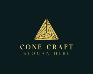 Elegant Luxe Pyramid logo design