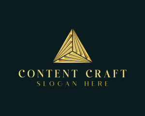 Elegant Luxe Pyramid logo design