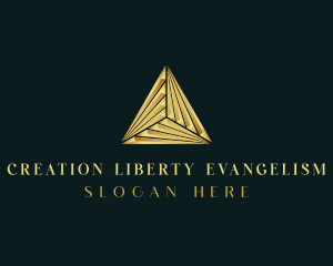 Elegant Luxe Pyramid logo design