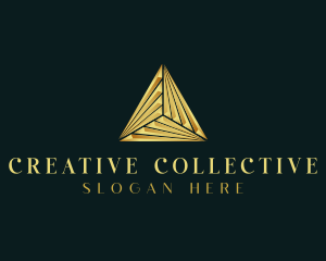 Elegant Luxe Pyramid logo design