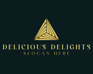 Elegant Luxe Pyramid logo design