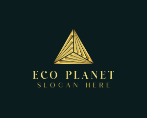 Elegant Luxe Pyramid logo design