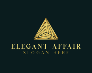 Elegant Luxe Pyramid logo design