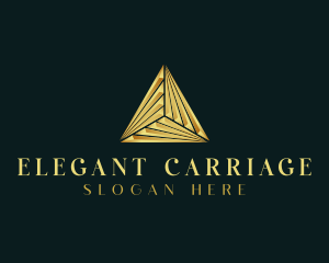 Elegant Luxe Pyramid logo design