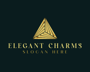 Elegant Luxe Pyramid logo design