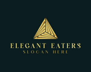 Elegant Luxe Pyramid logo design