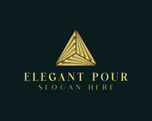 Elegant Luxe Pyramid logo design