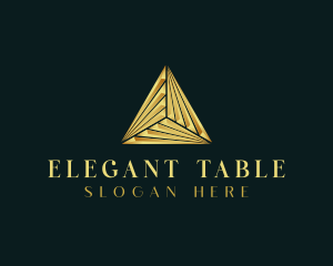 Elegant Luxe Pyramid logo design