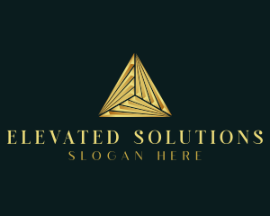 Elegant Luxe Pyramid logo design