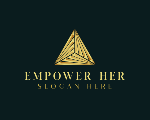 Elegant Luxe Pyramid logo design