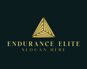 Elegant Luxe Pyramid logo design