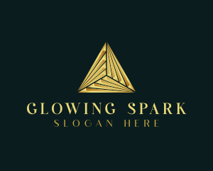 Elegant Luxe Pyramid logo design