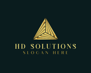 Elegant Luxe Pyramid logo design