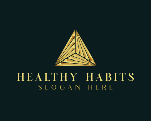 Elegant Luxe Pyramid logo design