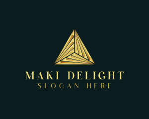 Elegant Luxe Pyramid logo design