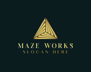 Elegant Luxe Pyramid logo design