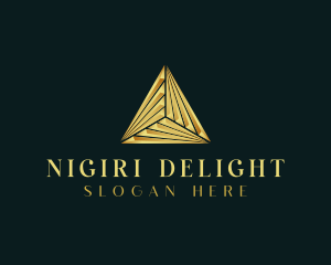 Elegant Luxe Pyramid logo design