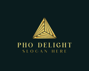 Elegant Luxe Pyramid logo design