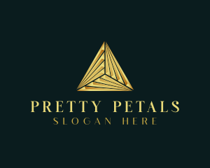 Elegant Luxe Pyramid logo design