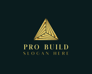 Elegant Luxe Pyramid logo design