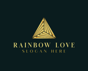 Elegant Luxe Pyramid logo design