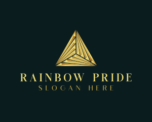 Elegant Luxe Pyramid logo design