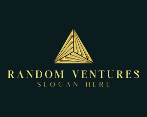 Elegant Luxe Pyramid logo design