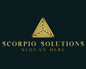 Elegant Luxe Pyramid logo design