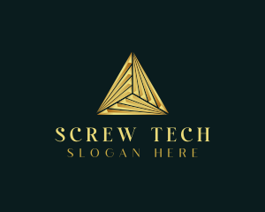 Elegant Luxe Pyramid logo design