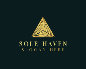 Elegant Luxe Pyramid logo design