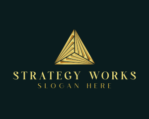 Elegant Luxe Pyramid logo design