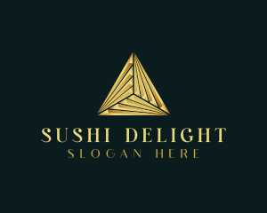 Elegant Luxe Pyramid logo design