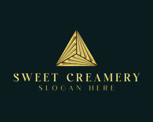 Elegant Luxe Pyramid logo design