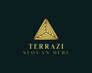 Elegant Luxe Pyramid logo design