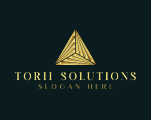 Elegant Luxe Pyramid logo design