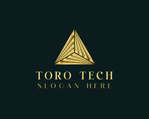 Elegant Luxe Pyramid logo design